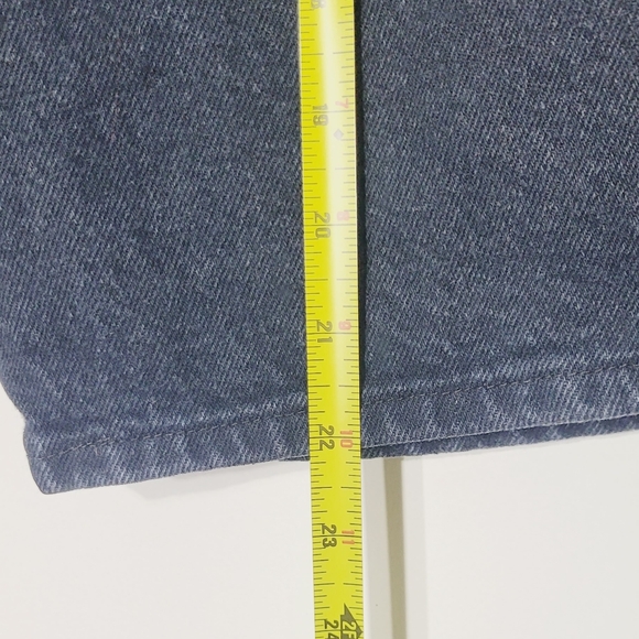 COBRA JEANS Vintage Black 100% Cotton Wide Leg Short Unisex Oversized Size 31 - Picture 14 of 14